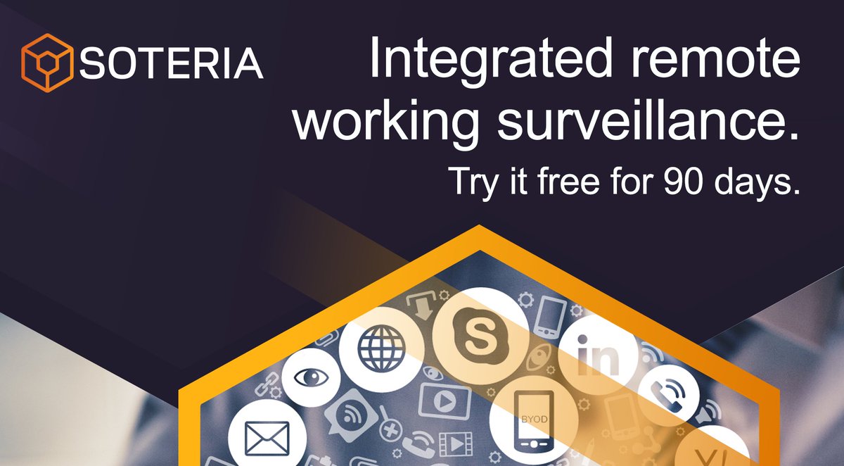 Ensuring compliant business practice while employees operate remotely is challenging. Are you capturing &amp; surveilling your collab. tools i.e. Zoom, Teams, Slack &amp; Bloomberg, in addition to your other audio, video &amp; e-comms channels? Trial SOTERIA for free: bit.ly/2KZ4Ifv