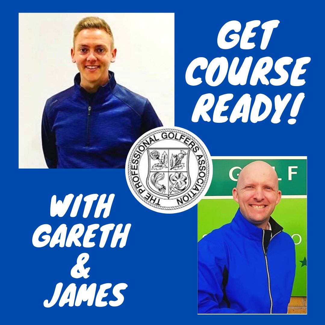 garethshawgolf's tweet photo. Get Course Ready with Gareth &amp; @JamesHeathGolf 
Looking for physical and mental tips to get your game course ready? 
 
Date: Friday 8th May 
Time: 6:30pm (BST) 
Location: Zoom 
Comment below to book your place 👇

#zoom #golf #golfcoaching #golfpsychology #pgapro

@ThePGA https://t.co/vizR4MsDU2