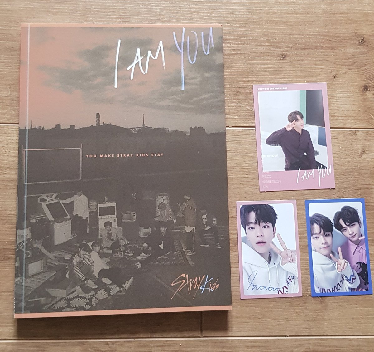 Stray Kids - I am You Photocards : Seungmin & Minho First Page : WoojinFavorite Song : Get Cool