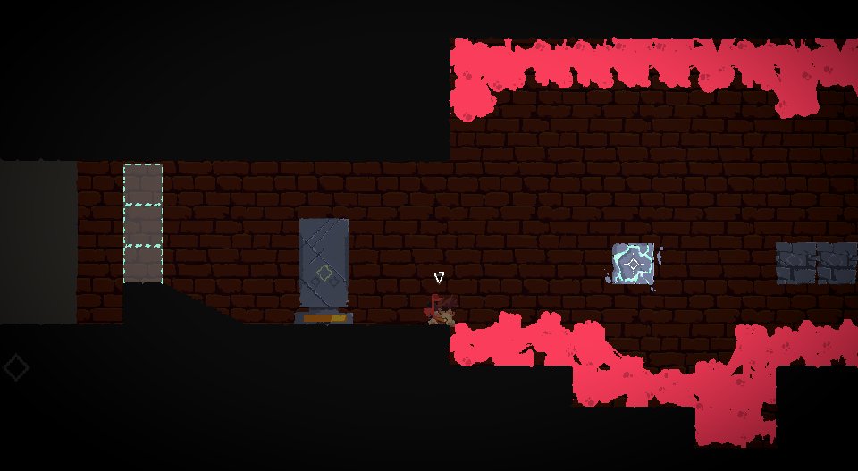 danthat's tweet photo. I found some old WIP screenshots for #ClockworkGod. One of the reasons I kept the game quiet for so long was it was built SENSIBLY: all the puzzles went in with placeholder graphics from start to finish, before ANY visuals were done. So it looked like arse for so long. https://t.co/VwJY3BEfvO