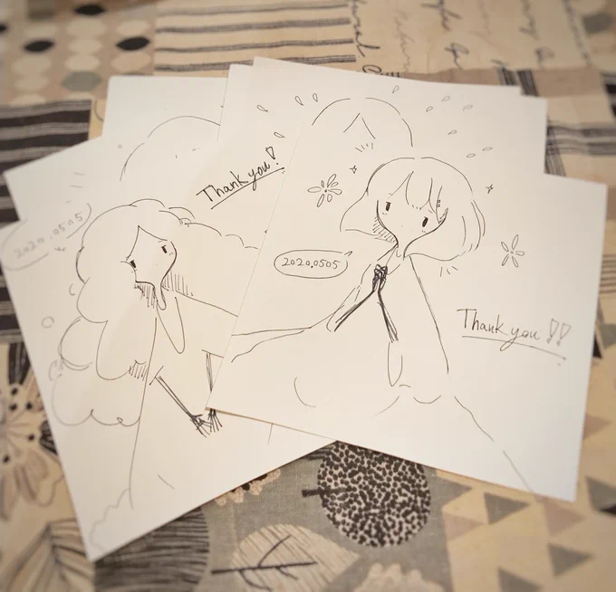 みなさまBOOTHのご注文ありがとうございます?‍♀️?‍♀️
ご購入分には、ラフですが手描きのカードを同梱させていただきますのでお楽しみに? 