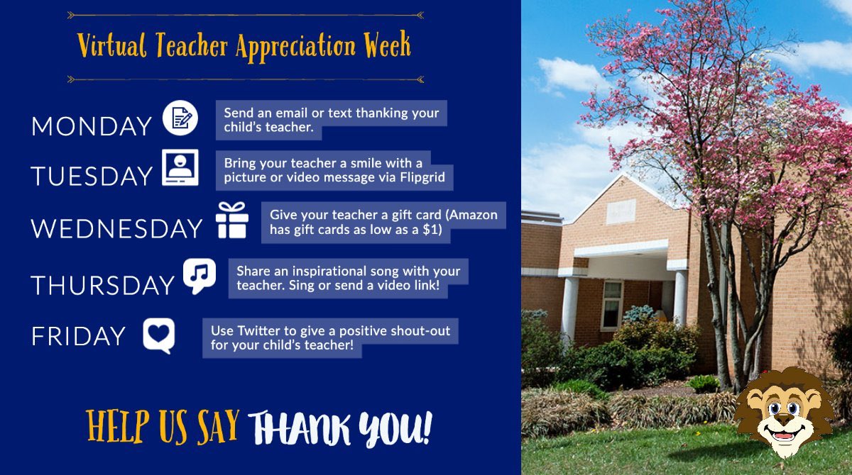 LondonTowneFCPS's tweet photo. 🦁!  Thanks for sending your letters yesterday.  Today, please send a video message in Flipgrid.  https://t.co/l1dWNFlb5A https://t.co/ndsz8T1wuB