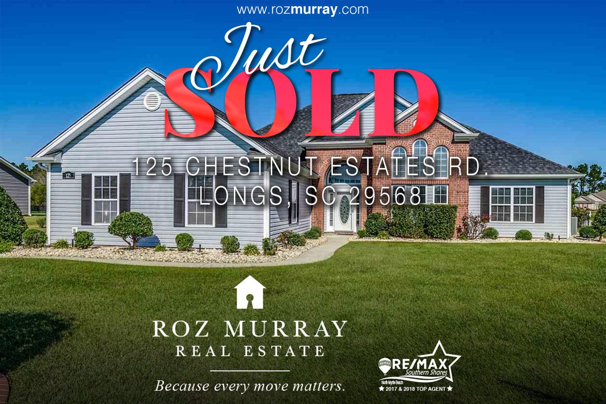 rozonrealestate's tweet photo. Just Sold!
125 Chestnut Estates Rd.
Longs, SC 29568
If you're looking to sell, give me a call!
843.602.7780
https://t.co/ALnmAGtEr4
RozMurrayRealEstate on Facebook!
#becauseeverymovematters #whoyouhirematters #myrtlebeachrealestate #justsold #soldrealestate #remaxhustle https://t.co/3QVFhanbXH