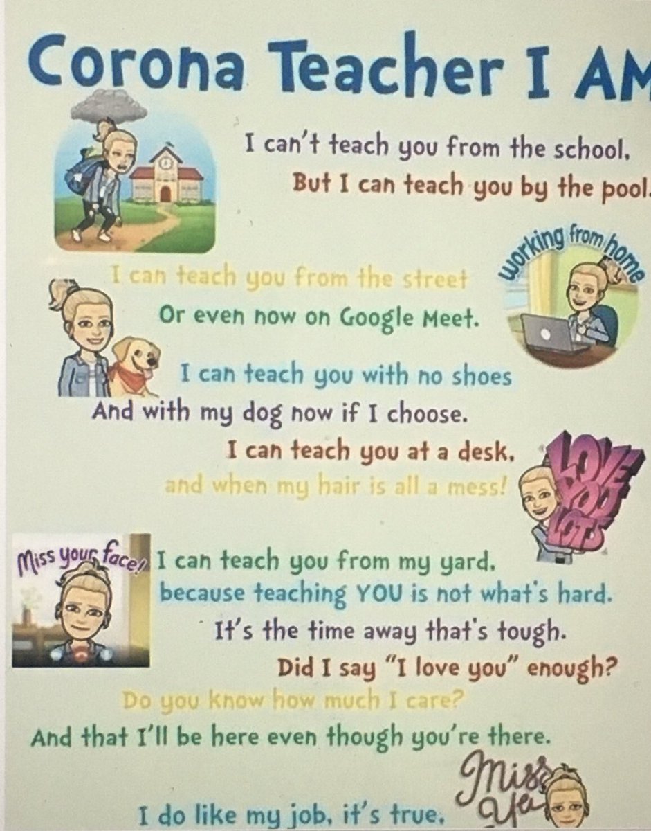 CDeducate's tweet photo. Happy Teacher Appreciation Week! I want to shout out all parents who are acting as teachers the past two months. Thank you for your hard work and helping bridge the gap between us teachers and your children. #hometeaching https://t.co/NwZ8188Sku