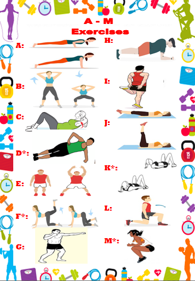 ActiveWeller's tweet photo. Alphabet Workout 🧑‍���🍎

Spell out your Name and Complete the Exercise your Letter Represents! 

Try your Family and Friends Name's too 💪

#StayAtHome #StayInWorkOut #homeexercise #homechallenge #exercise #stayfit #lockdownexercise #homeworkout #stayactive #PhysicalActivity #sport https://t.co/Ct4DGccBDw