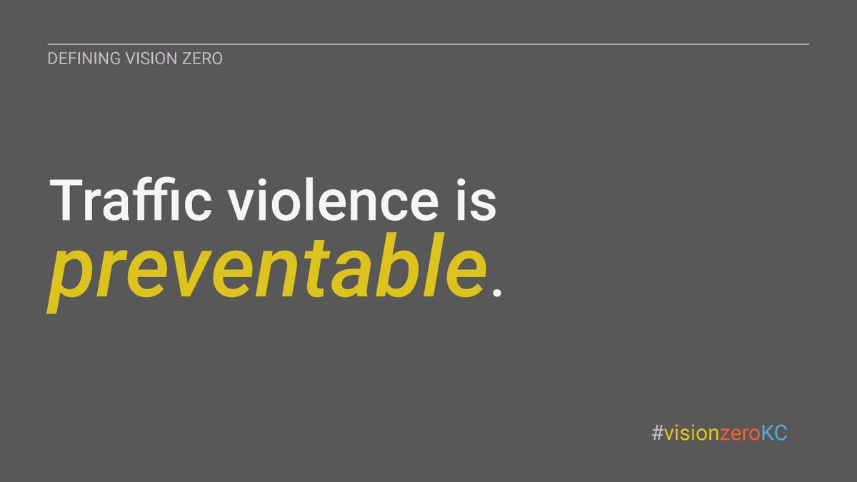 KCRTA's tweet photo. Our Vice Chair @azhandkc is presenting a #visionzeroKC approach to preventing traffic violence. It starts with a simple principle: traffic violence is preventable. https://t.co/y6WZrijGtG