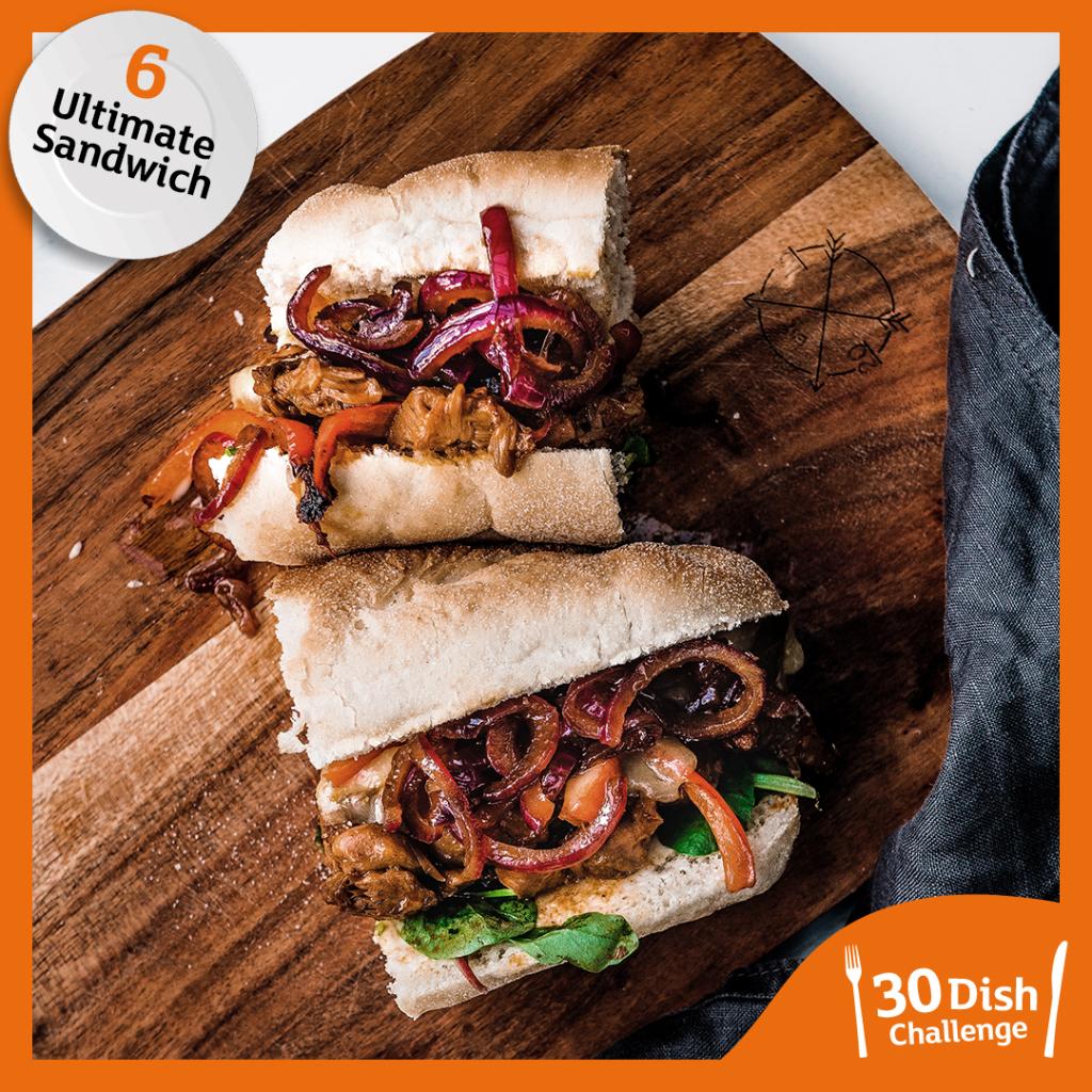We can hardly believe our eyes, look at this absolute belter of a sandwich by <a href="/LukeCatleugh/">Luke Catleugh</a> 👀 Reckon you can do better? Share your culinary creations by hashtagging #30DishChallenge 🏆🥪😍