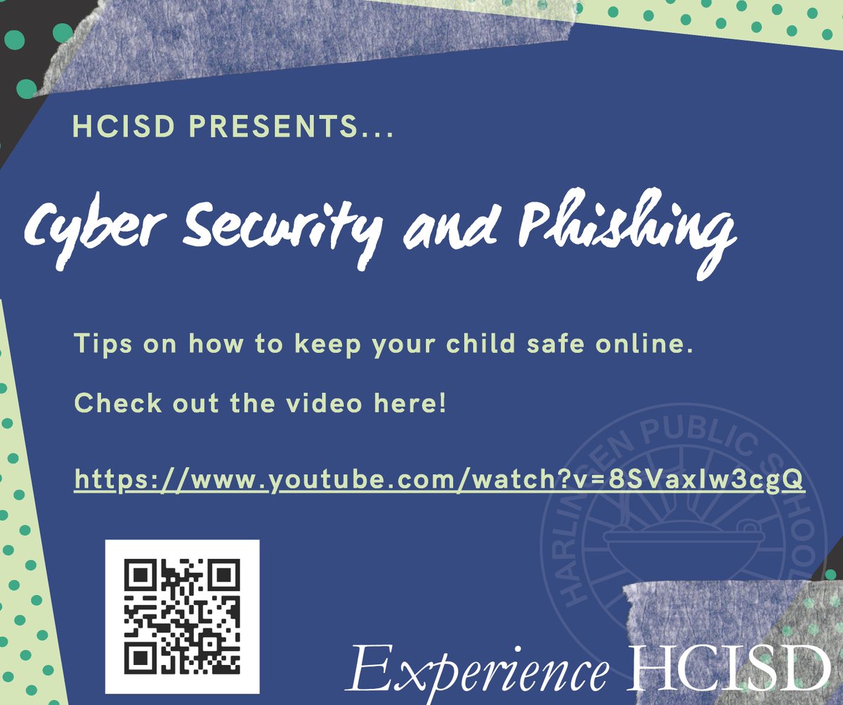 Check out Digital Citizenship #3 Cyber Security and Phishing at youtube.com/watch?v=8SVaxI…
<a href="/CanoRavens/">Dr. Abraham P. Cano Freshman Academy</a> <a href="/HarlingenCISD/">HCISD</a> #WeAreHCISD