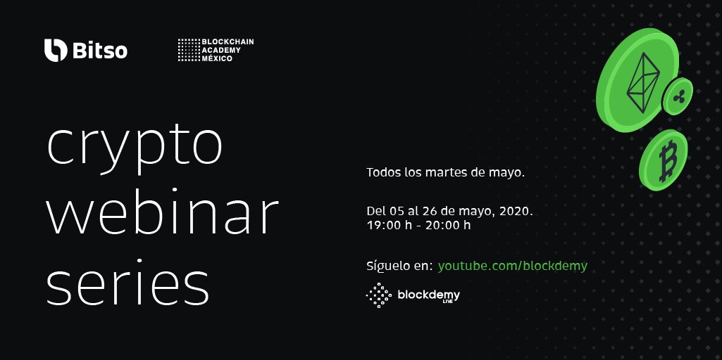 blockdemy's tweet photo. 🚨 Hoy inicia el especial #MayodeBitcoin en colaboración con @Bitso 🚨
Todos los martes de este mes realizaremos transmisiones en vivo y conoceremos sobre el #Bitcoin y sus principales características. 🧑💻⚡️
¡No te pierdas ningún evento!
Regístrate 👉 https://t.co/Ug4efaNDTC https://t.co/CNNTHW02Qn