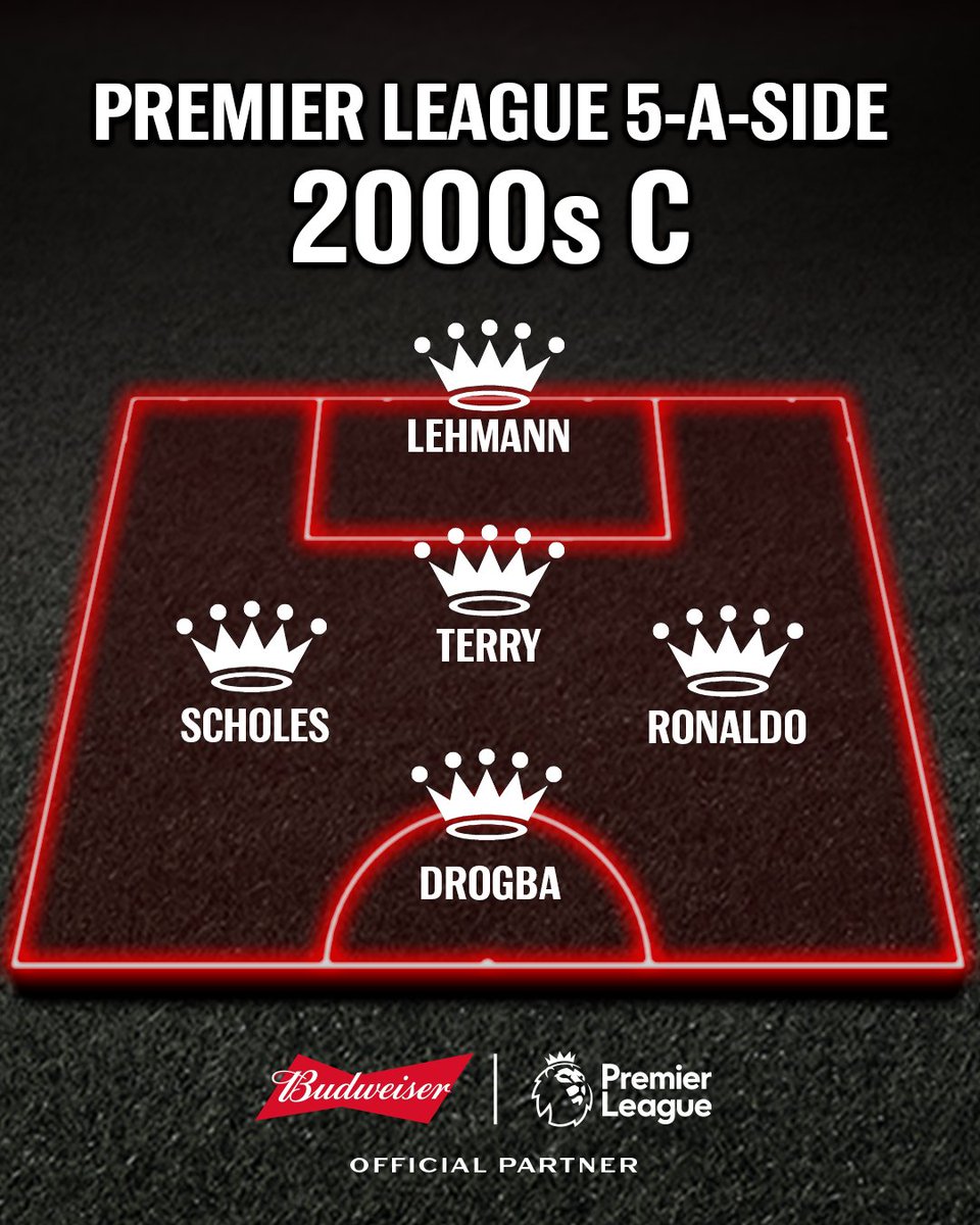 Three @premierleague 5-a-side teams from the 2000s. You can only pick one. #BeAKing