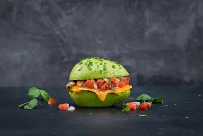 Here's a nutrient-dense alternative to a white bread bun. Place a sandwich between two #avocado halves! #healthyeating #healthyfood
