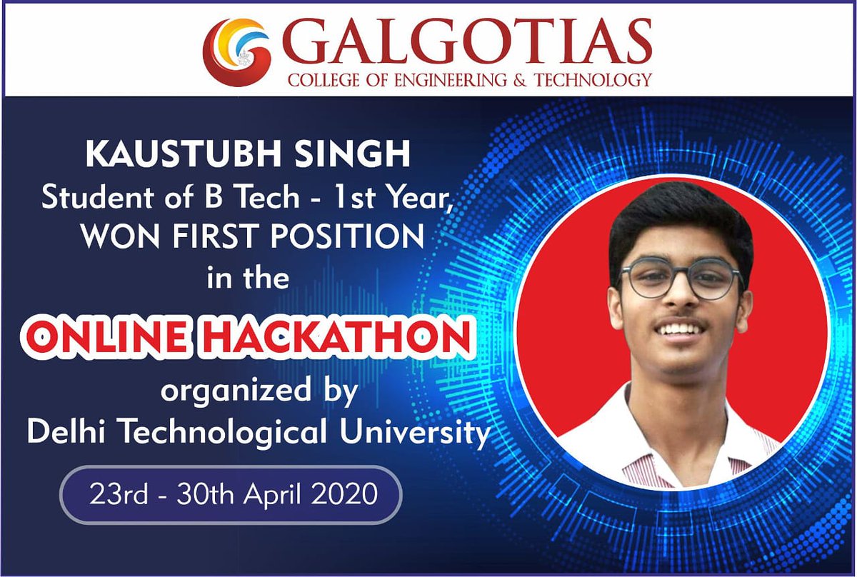 Galgotia College tweet media