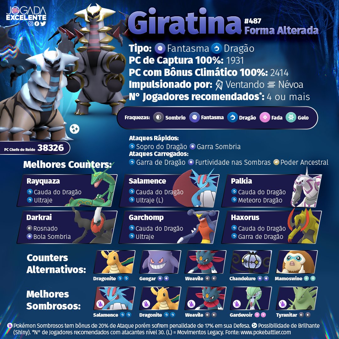 Giratina em Hora de Reides (02/11/2022)