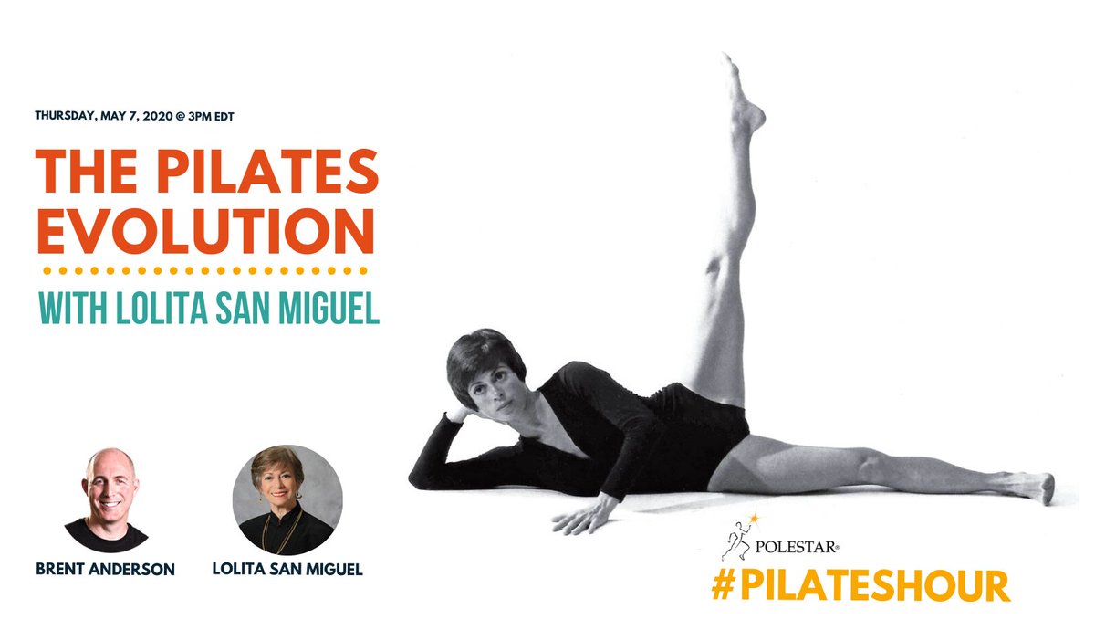 PolestarPilates's tweet photo. #PilatesHour with Lolita San Miguel this week! https://t.co/8gadgWoX04 https://t.co/t6tJ80b0rr