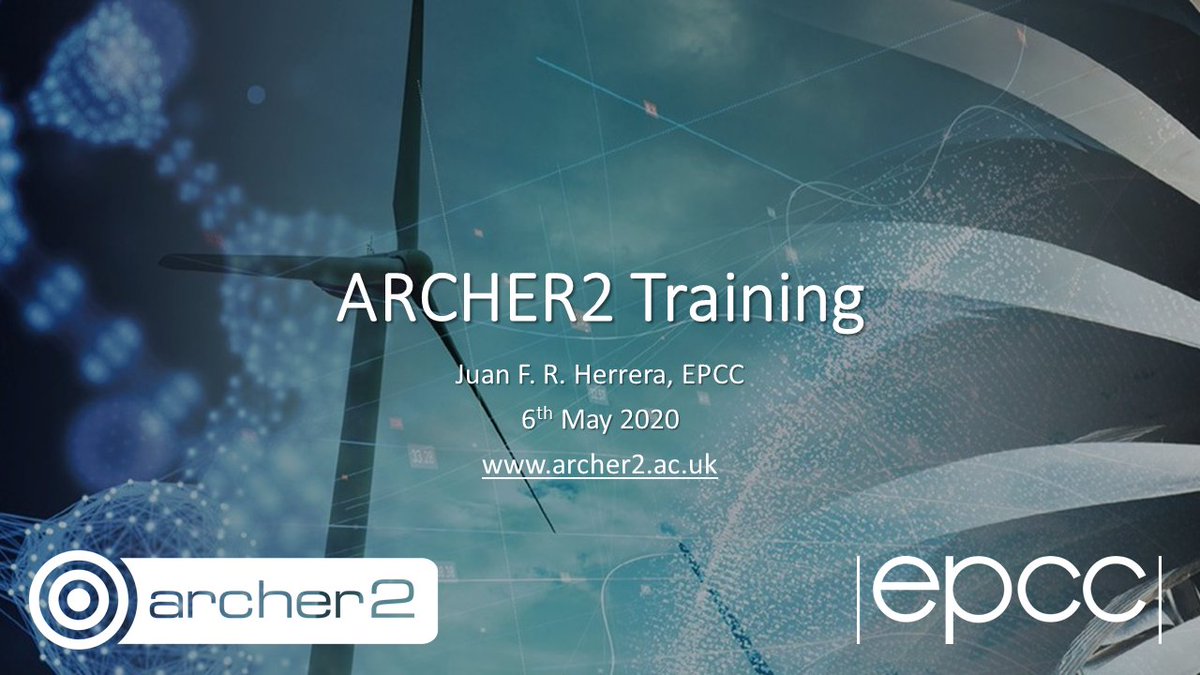 If you are interested in knowing our training plans for the ARCHER2 service, feel free to attend the virtual tutorial presented by <a href="/JFR_Herrera/">Juan F. R. Herrera</a> on Wed 6th May from 3pm to 4pm BST. Further details and join link:
archer2.ac.uk/training/#upco…