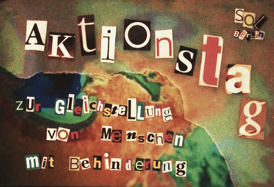 Heute ist der Europäische Protesttag zur Gleichstellung von Menschen mit Behinderung. Gerade in Pandemiezeiten wird sichtbar, wie weit weg wir von einer inklusiven, barrierearmen Gesellschaft in Deutschland sind. Tragt den Protest ins Netz! #UNsichtbar #5May