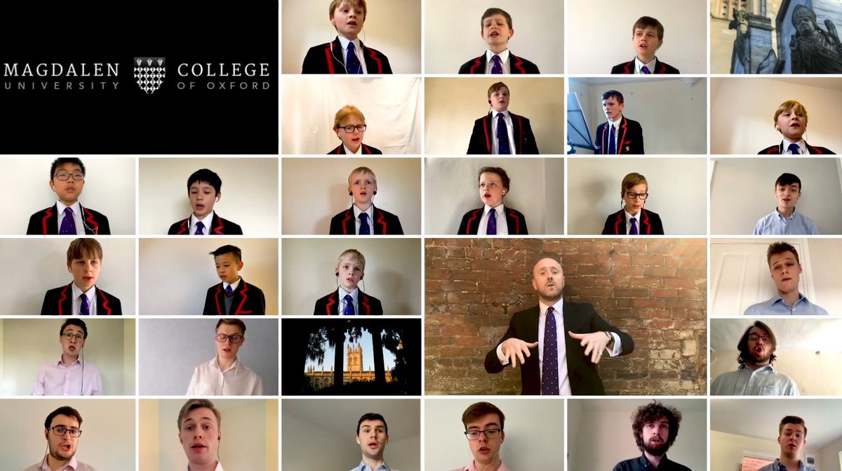 magdalenoxford's tweet photo. When @MagdCollChoir came up with the idea of a virtual May Morning it had no way of knowing that it would become the most viewed ceremony in the traditionโs 500-year history #VirtualMayMorning has already been watched over 170k times! Find out more: https://t.co/IghkYUpySK https://t.co/d4xUS9JJiw