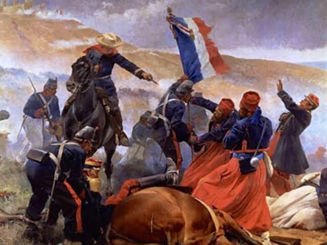 Cuauhtemoc_1521's tweet photo. #efemérides
#5DeMayo de 1862 las fuerzas mexicanas derrotan a los invasores franceses en los fuertes de Loreto y Guadalupe. El ataque directo contra las fortificaciones ordenado por Conde de Lorencez prueba ser un fiasco y una de las principales causas de la derrota francesa. https://t.co/ef7sJIAtky
