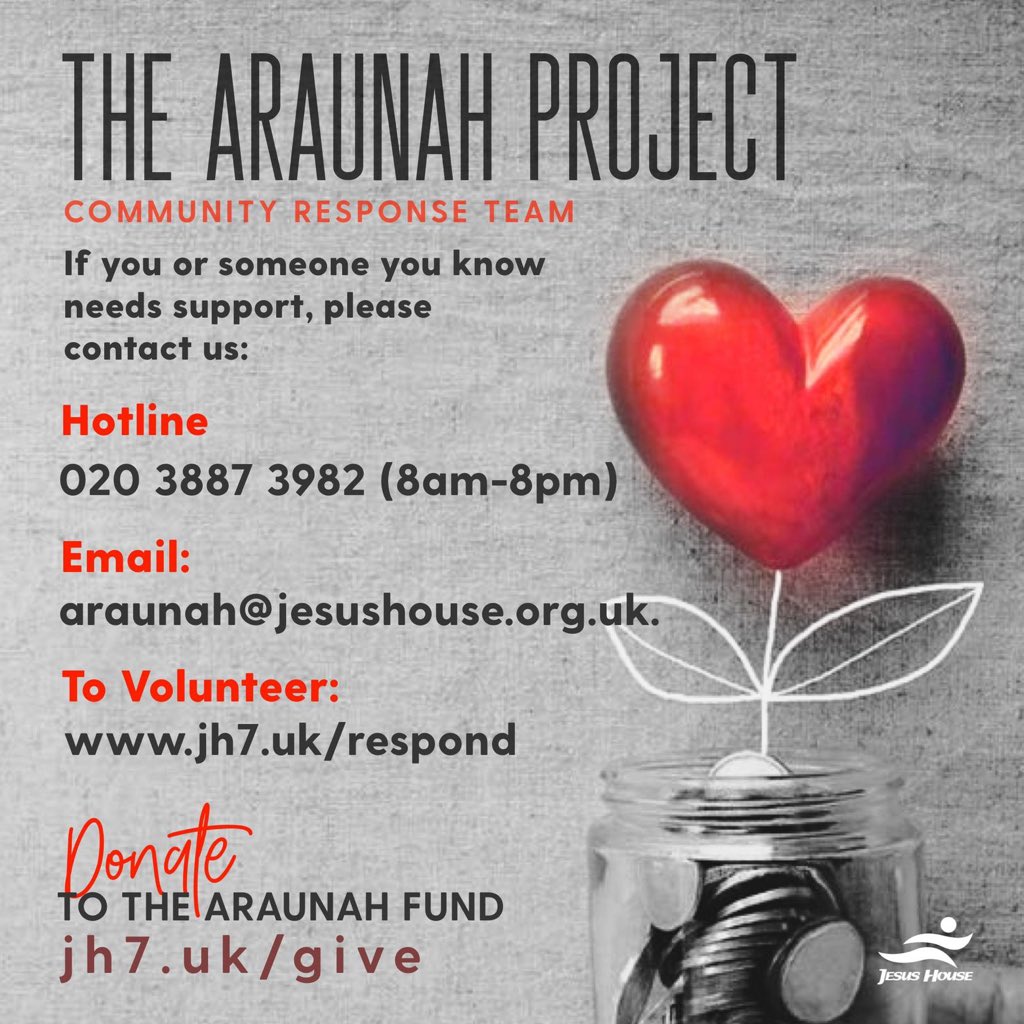 jesushouseuk's tweet photo. Are you able to:

👨‍💻 #Volunteer;

🥫Give #food and #toiletries; or

💰 Donate money to @jesushouseuk #AraunahProject please?

The #AraunahProject was set up to help the vulnerable in our #community during the #COVID19 Pandemic. 

#GivingTuesdayNow #CharityTuesday #Charity https://t.co/O948vMcRsz