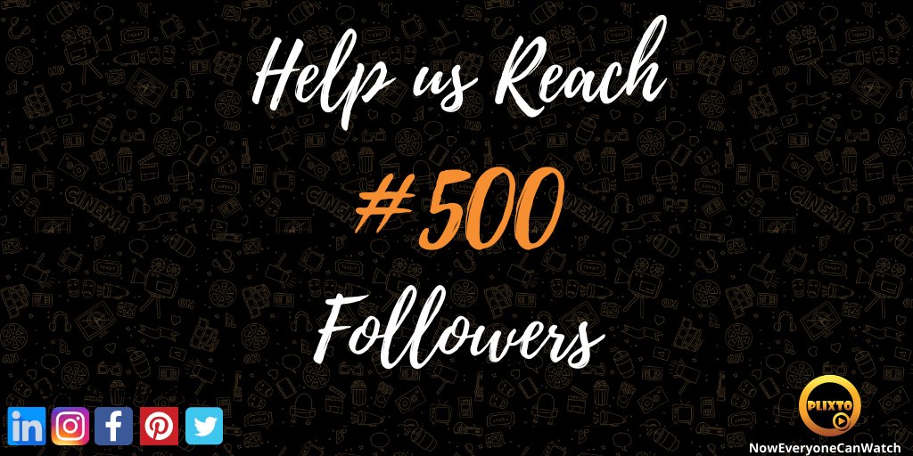 Plixto_Official's tweet photo. We thank you all for your support. we need to reach 500 followers as our 1st milestone and we need your help to get there.
.
.
.
#plixto #noweveryonecanwatch #videoondemand #filmmakers  #film #filmmaker #producer #director #Directors #crowdfunding #indiegogo #kickstarter #film https://t.co/kK3mYFeaYd
