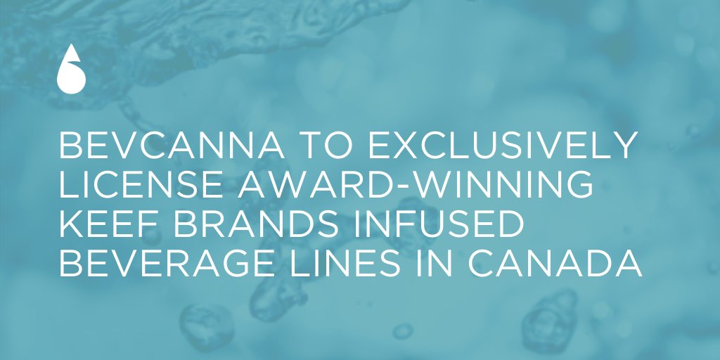 We're happy to share that under the license agreement, BevCanna will act as the exclusive licensee and co-packer for the award-winning @keefbrands lines of #beverages in #Canada.
➡️ buff.ly/2xFg7Os 
#cannabisnews #cannabisindustry #cannabiscommunity #infusedbeverage