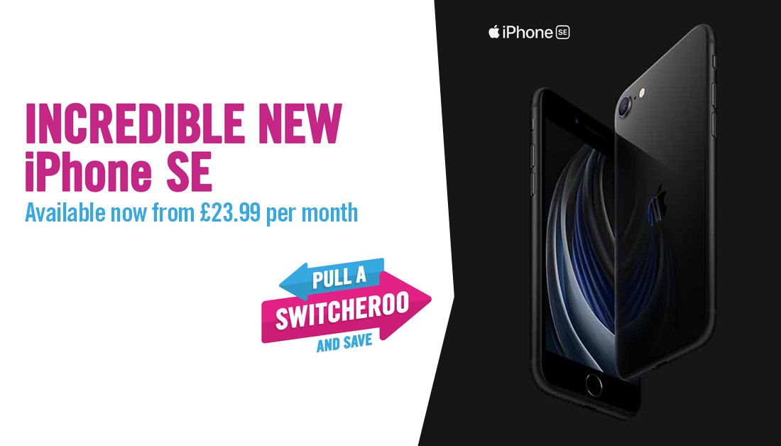 MobilePhoneGuy1's tweet photo. Get the incredible new iPhone SE📱

Available now from £23.99 per month, or SIM Free from £419 👉  https://t.co/i0NV4IreUr
#iPhoneSE #Apple #AppleMusic https://t.co/BnJ269xwQW