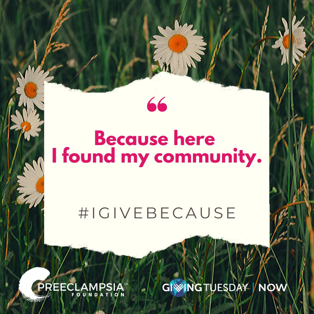 preeclampsia's tweet photo. #IGiveBecause... Because preeclampsia can be an isolating, fearful experience, especially in these #COVID19 times. But we are here to support, to educate, to be present. #MaternalMentalHealthWeek #GivingTuesdayNow https://t.co/LElelvqWyh