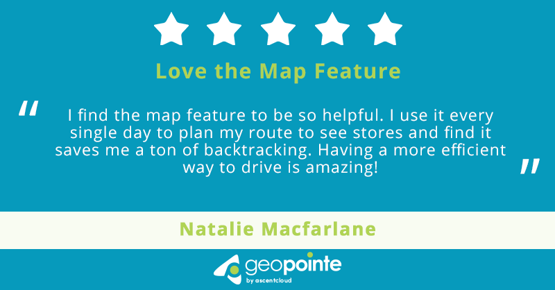 geopointe's tweet image. Natalie is a great example of how reps can utilize Geopointe to its fullest! Having a tool your reps will use every single day, how great is that? #mappingmadesimple @G2dotcom #salesforce #apptastic