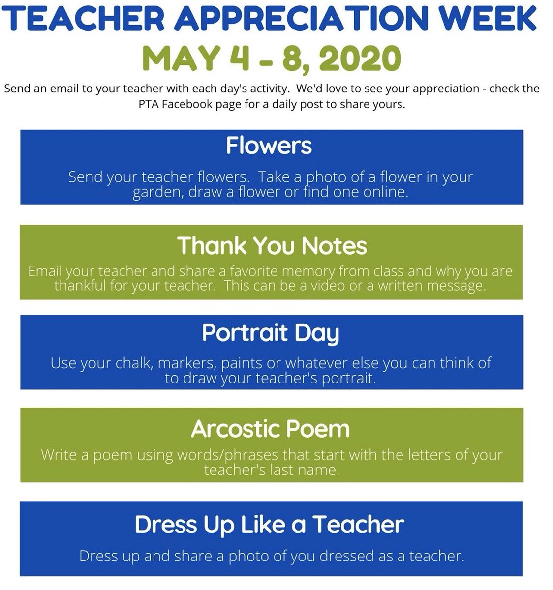 TLSHawks's tweet photo. Day 2 of Teacher Appreciation Week 💙🍎 @PVSDCamarillo @TierraLindaPTA https://t.co/Zvi9R3QkUV