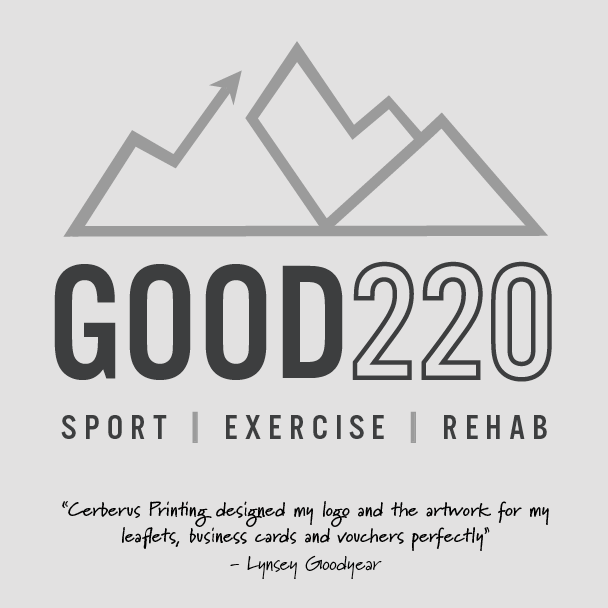 Cerberus_Print's tweet photo. Logo and branding for personal trainer and sports therapist @good_220. 

#kendal #ukbranding #logodesign #newbusiness #cumbria #kendal #cumbriabusiness #graphicdesignuk https://t.co/T1WUYjHycV