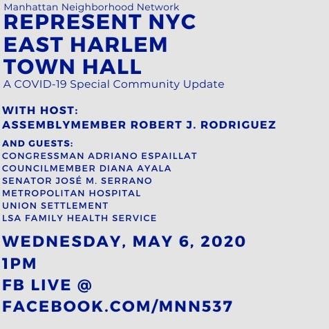 DASNY_President's tweet photo. Tomorrow at 1pm!

Join me and my colleagues for an #EastHarlem COVID community update. Tune in on https://t.co/KxNIvW2ZBv https://t.co/NimjvyNqyi