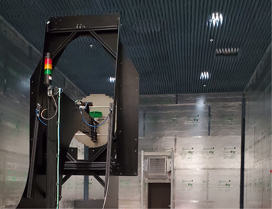 GSystemsInc's tweet photo. G Systems is in process of delivering/installing another turnkey radome test system comprised of a positioner (sidelobe test capable), custom range antenna, measurement controller and software, and fully outfitted anechoic chamber. Here's a behind the scenes look at the project. https://t.co/ZIlRE2gVUc