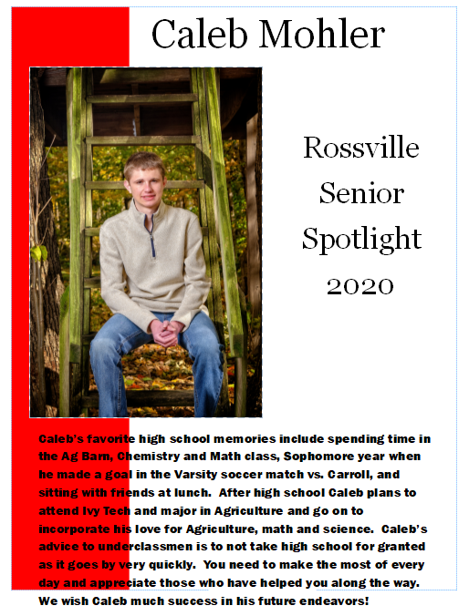 Meet our Rossville 2020 Seniors!