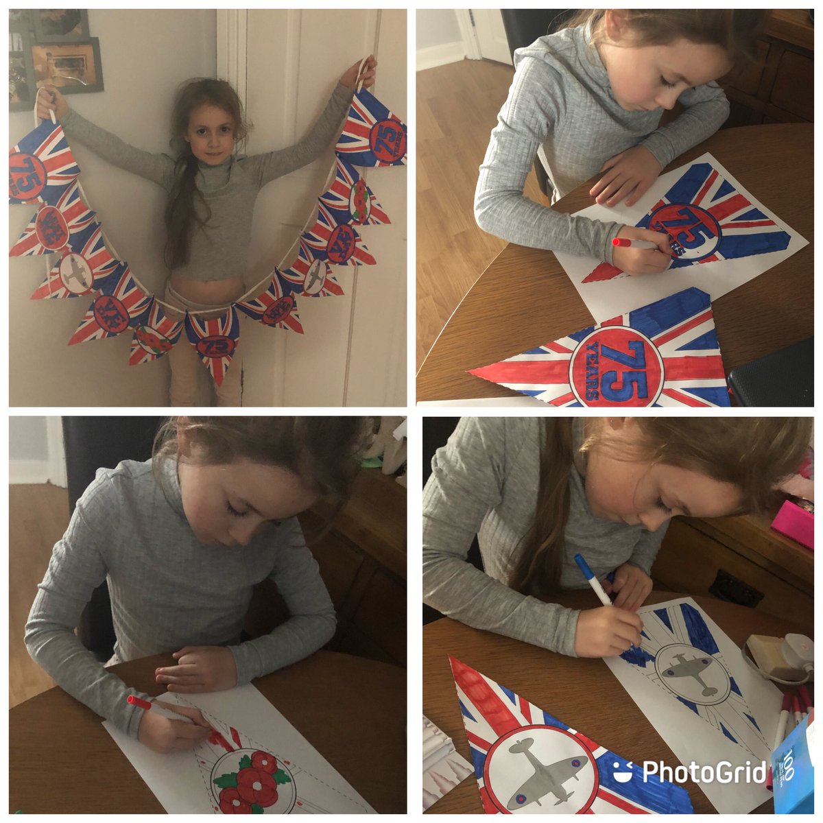 Gillianhale4's tweet photo. @ALCMissWilliams  ionors VE Day bunting https://t.co/WKd8aQ6oPw