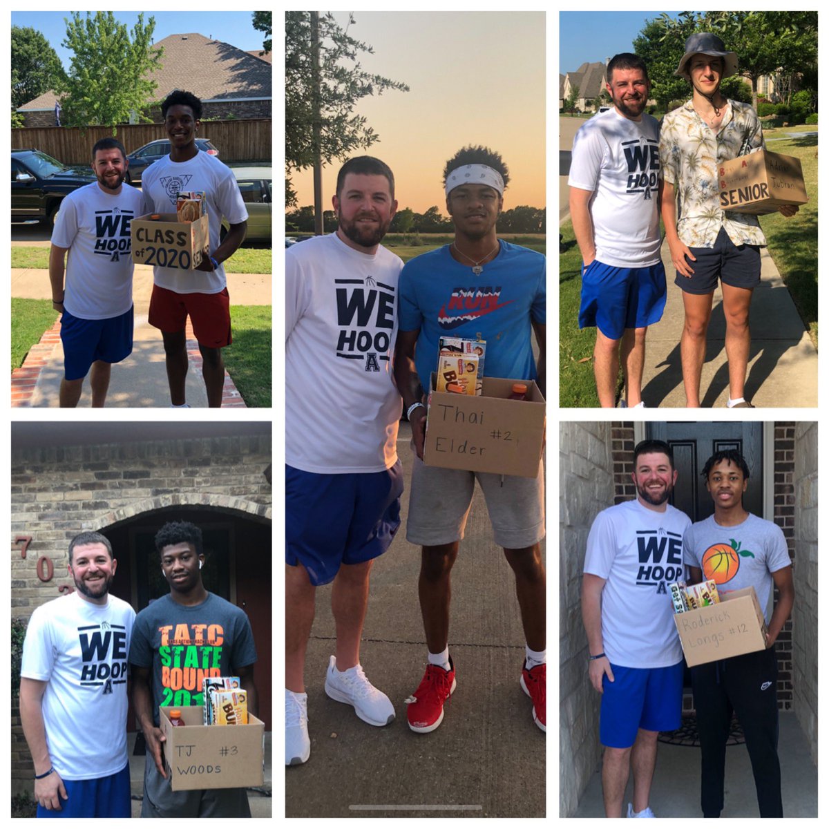 AHS_CoachO's tweet photo. We didn’t get to celebrate our season and say our goodbyes at our banquet this year. Couldn��t let my senior guys go out like that! Thank you to @AOlchak for decorating the boxes! #Classof2020 #EagleFam https://t.co/LnwM3TJZA2