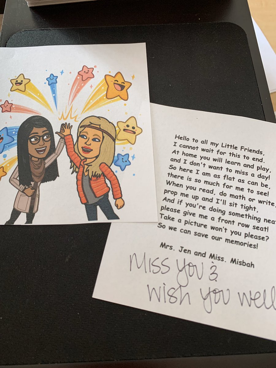 de_domines's tweet photo. Flat Mrs. Jen’s and Misbah’s going out!❤️ can’t wait to see all the adventures we go on! #teamprek #weareskyoaks @SkyOaksElem @191_ECP https://t.co/PtABX1maK6