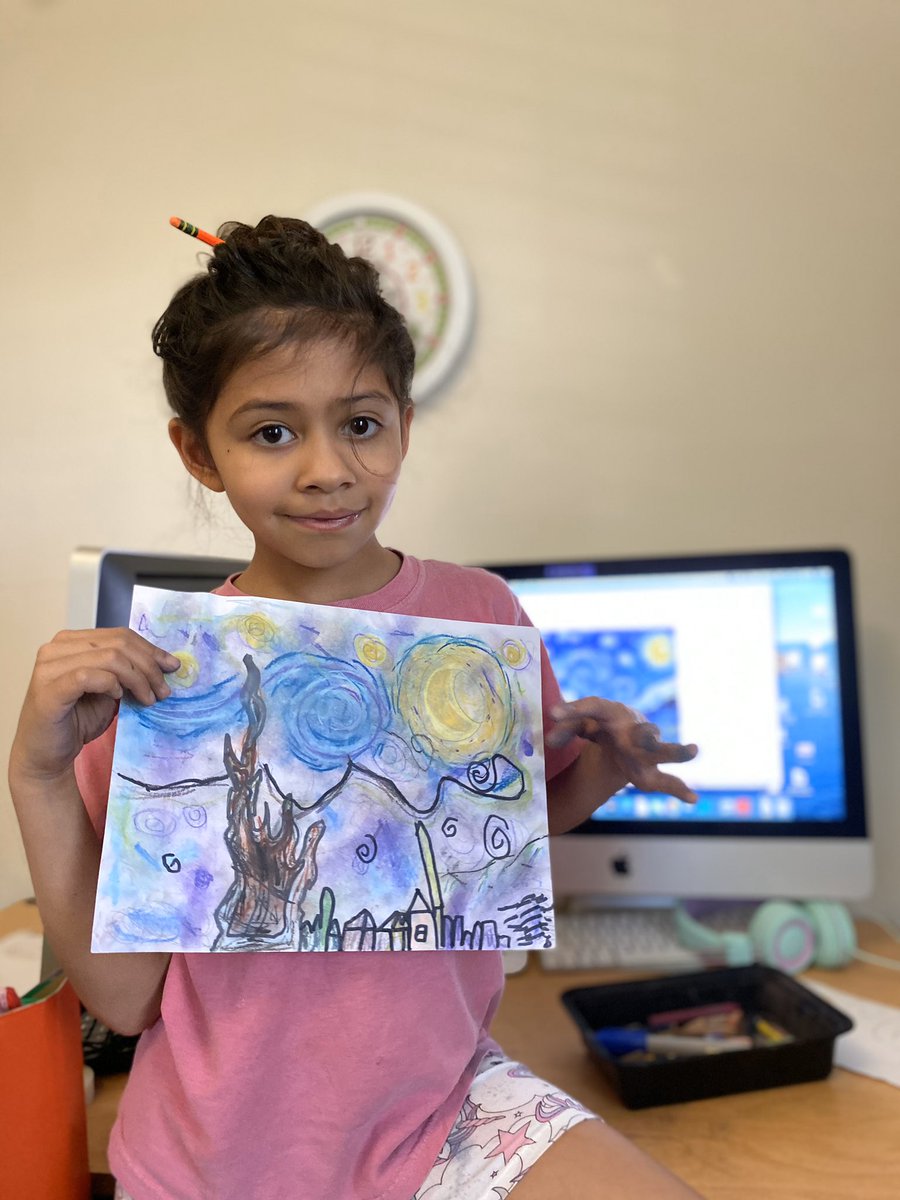 Starry Night by our own Van Gogh #RPFamily @RPPrincipal <a href="/MessinaMaggie/">Maggie Warchalowsky (Messina)</a>