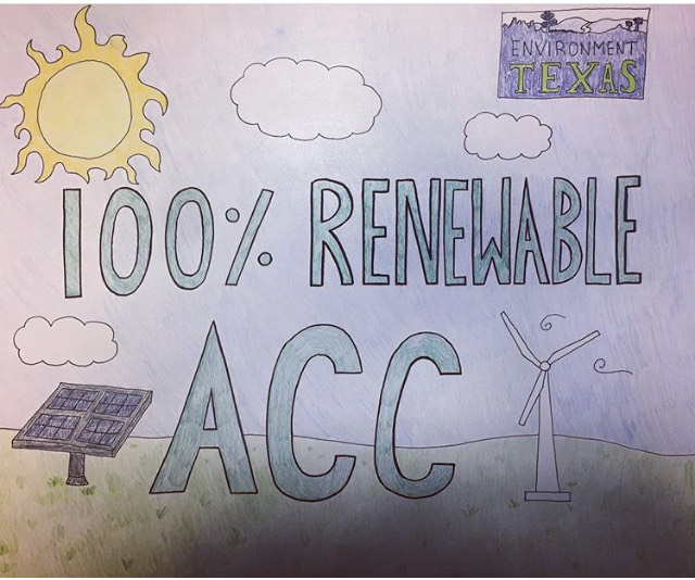 EnvironmentTex's tweet photo. Way to go @accdistrict for going 100% renewable! Starting in June, the Round Rock and Elgin campuses will be powered entirely by wind and solar! #txenergy @sgharakhanian https://t.co/4qDqWTIxPa https://t.co/WPhnvEcphR