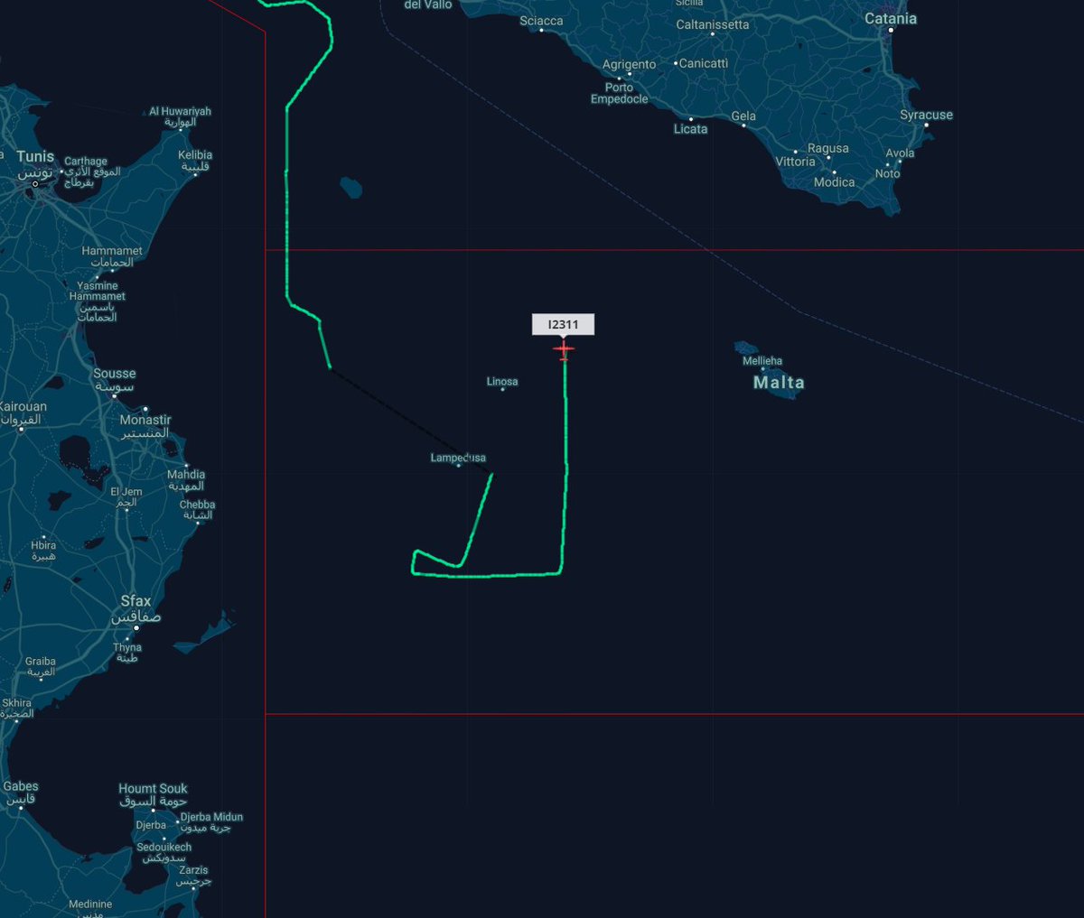 scandura's tweet photo. 4โฃ
2020-05-05
1122z โฑ๏ธ 13:2 CEST
๐ฉ๏ธ Italian custom police ๐ฎ๐น ATR 72 #MM62311 c/s #I2311, brand-new GDF aircraft Pratica Di Mare AB based, in patrol mission from Sardinian Channel to Maltese SRR (off Tunisia/Lampedusa).
#migrants #Libya #Algeria #Tunisia #migranti #Libia https://t.co/FyvOJ1eP8x