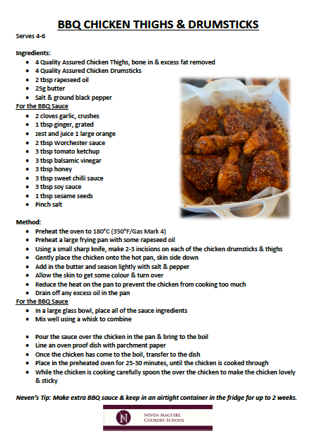 macneanhouse's tweet photo. ⭐️🍗BBQ CHICKEN THIGHS &amp; DRUMSTICKS🍗⭐️
A sticky, sweet, tangy &amp; full of flavour BBQ chicken
 
Watch @nevenmaguire create the full recipe at: https://t.co/YeruviLnqP https://t.co/Lzu41UMz7Z