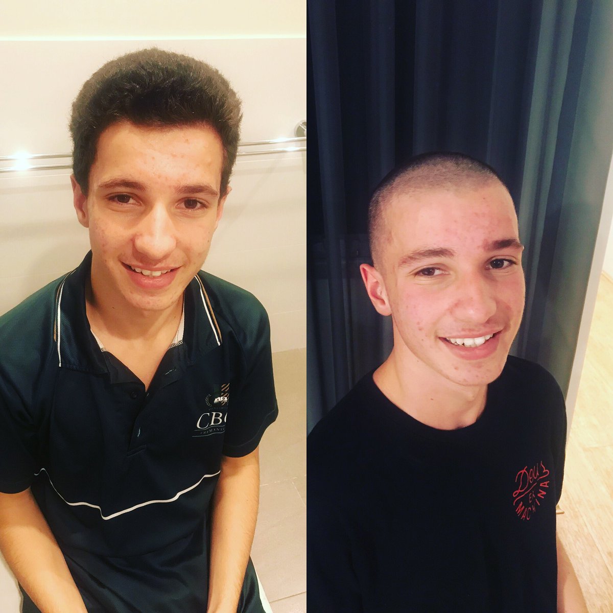 BeninoManuela's tweet photo. #worldsgreatestshave2020. In support of such a worthwhile cause ✂️ https://t.co/WsJ5xt2VYa