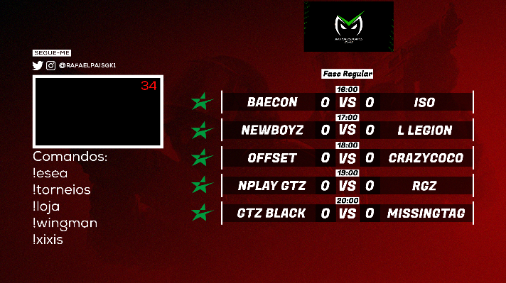 rafaelpaisgk's tweet image. Hoje vamos ter bastantes jogo para acompanhar na @ESEA!

16:00 @BaeconGG vs @seoisoesports 
17:00 @NewboyzEC vs #latvianlegion
18:00 @Offset_Esports vs @teamcrazycoco 
19:00 NPlay @GTZBulls vs #RGZ
20:00 @GTZBulls.Black vs #MissingTag

📺twitch.tv/rafaelpaisgk