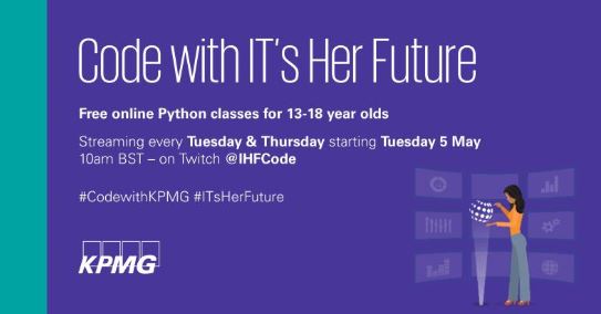 BromsSchool's tweet photo. Instructions for #CodeWithKPMG:
- Create an account on Twitch & follow @ihfcode β this is where the lessons will be live-streamed every Tues & Thurs 10am: https://t.co/405WoY3MBT
- Create an account on https://t.co/iFM3OYlsvd, this is where you will be doing all of your coding https://t.co/4130F7sRB2