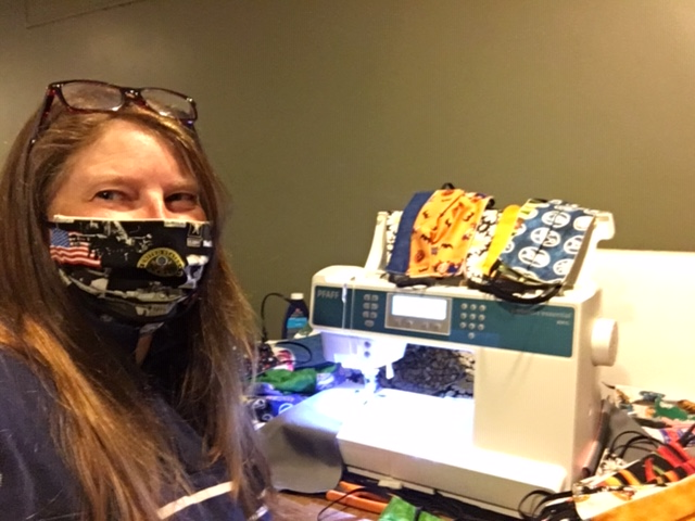 UlsterBOCES's tweet photo. Senior Account Clerk/Typist Deborah Crump has made & donated over 1,000 masks. Crump also recently participated in a Live Facebook & Instagram Virtual Telethon to raise money for People's Place Food Pantry & Thrift Store. #BOCESConnect #BOCESProud https://t.co/Q2JqwSouan