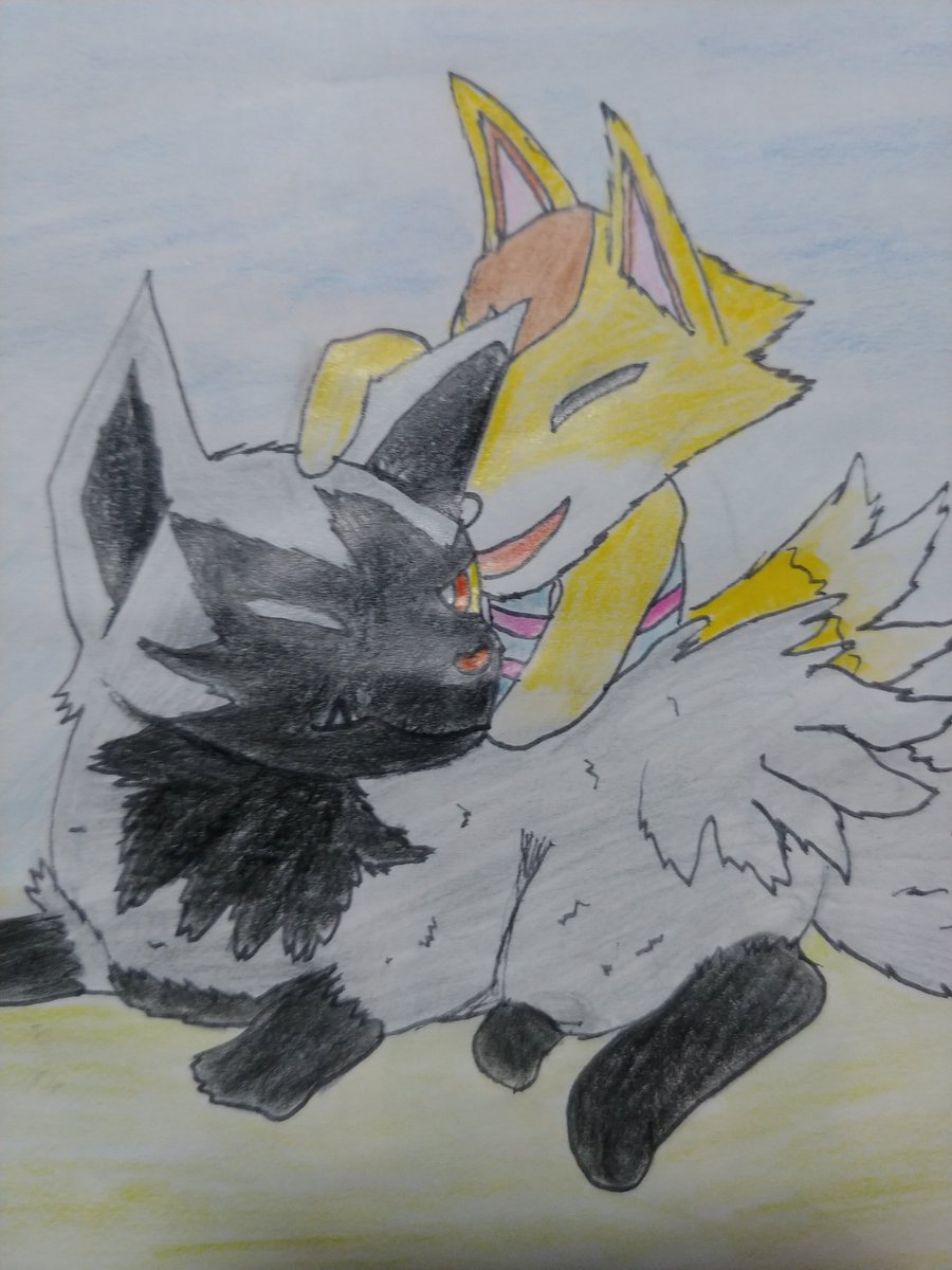 running12022's tweet photo. オオカミ繋がり～
チーフ、ポチエナ https://t.co/PDGwMIUiiK