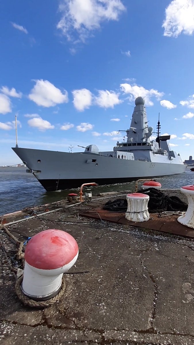 In Pictures: @HMSDauntless entering the Wet Basin at Cammell Laird this morning, in readiness for its PIP.