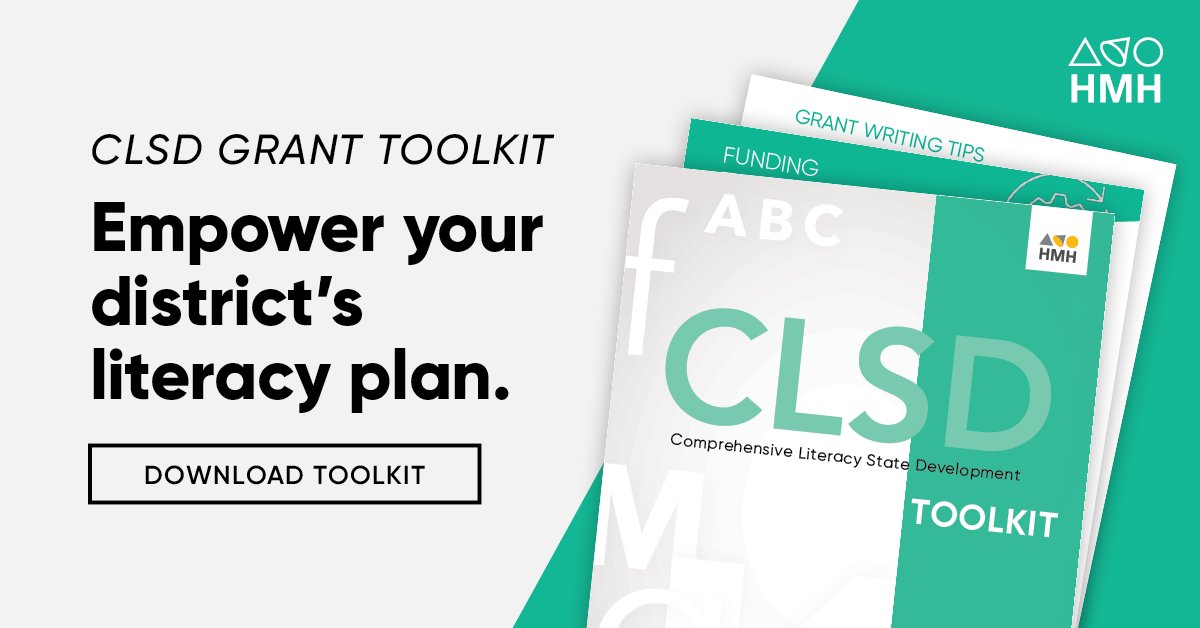 APintoHMH's tweet image. Applying for your Minnesota’s #CLSD sub-grant? Download our free grant toolkit to discover resources used to close the literacy gap for your students. spr.ly/601017DhO #mned #mnedchat