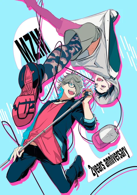 今日は私のVtuberの入り口になってくれた大好きなお2人の2周年!本当におめでとうございます?

#MZM2周年 
#MZMart 