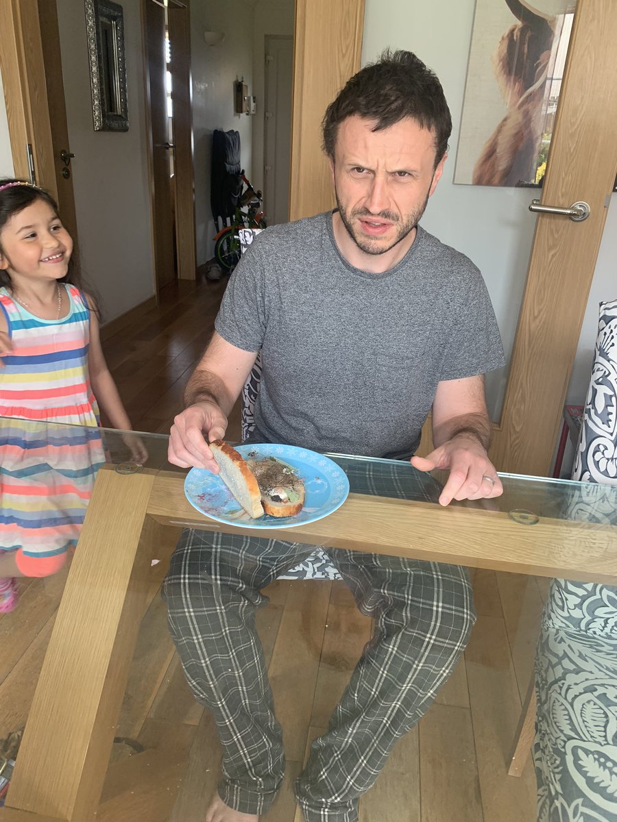 roggy17's tweet photo. Anybody Hungry? Along with some baking Kieva has made a disgusting sandwich for lunch😬😃🤢@stdavidsprimary #Daddynotimpressed🤣 https://t.co/Q5q761pJY1