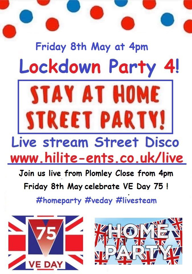 Hilite_Ents's tweet photo. Back again for another Lockdown Party - 8th May 4pm https://t.co/ybbcTMvEIY https://t.co/xDdkAglJ8q